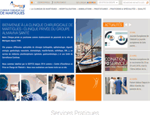 Tablet Screenshot of clinique-martigues.com